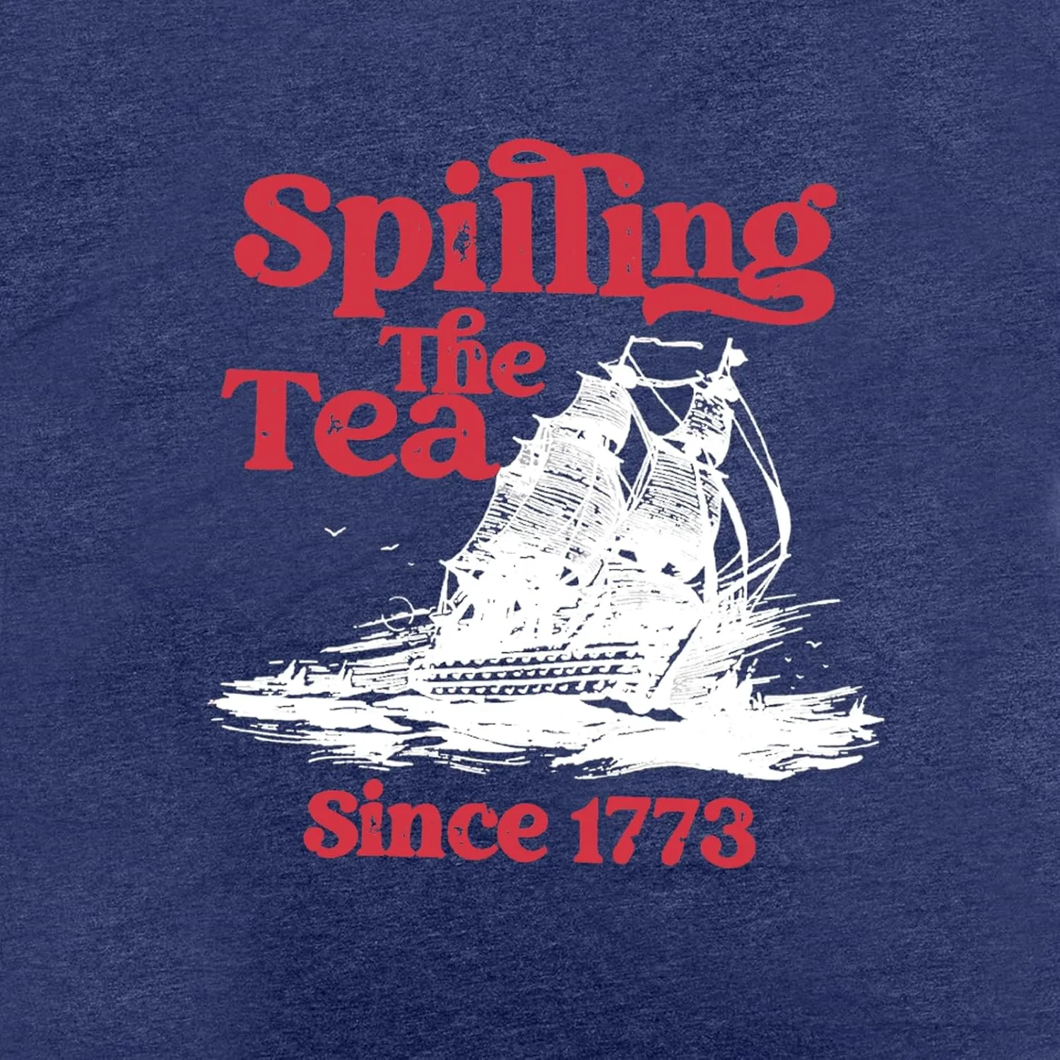 4th of July Shirts Women Spilling The Tea Since 1773 Shirt Patriotic T-Shirt American History Teacher Vintage Tee Tops