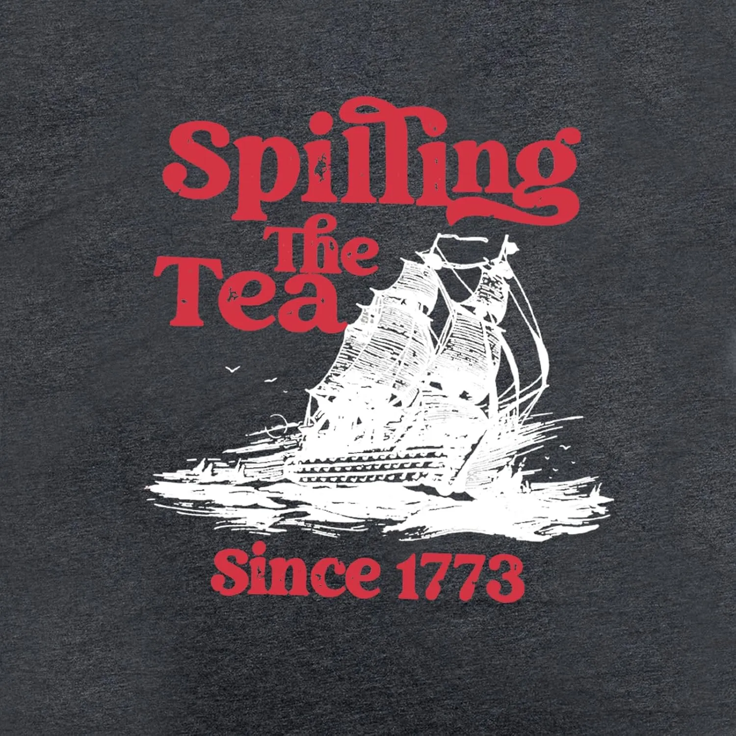 4th of July Shirts Women Spilling The Tea Since 1773 Shirt Patriotic T-Shirt American History Teacher Vintage Tee Tops
