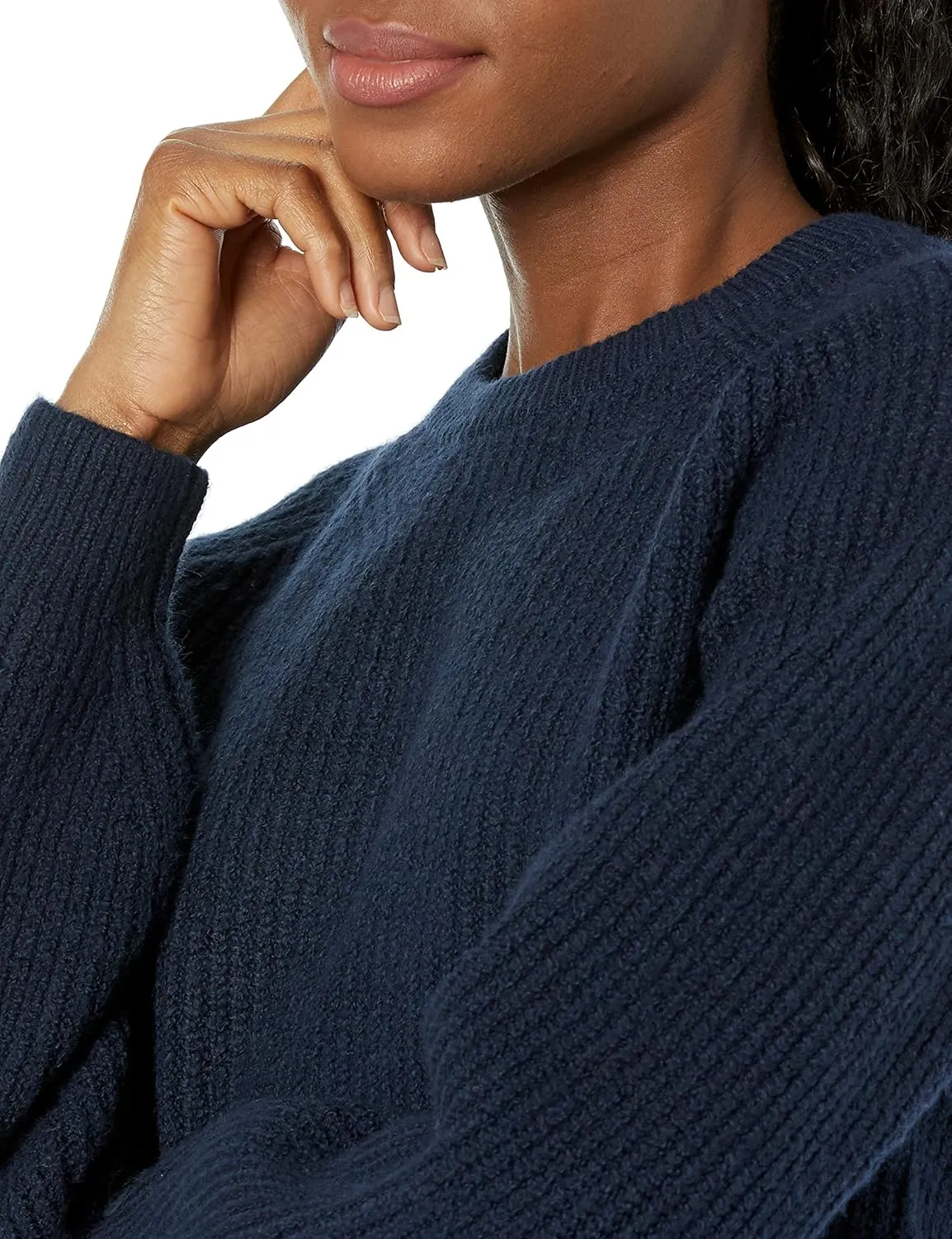 Amazon Essentials Ribbed Long Sleeve Sweaters for Women, Crewneck