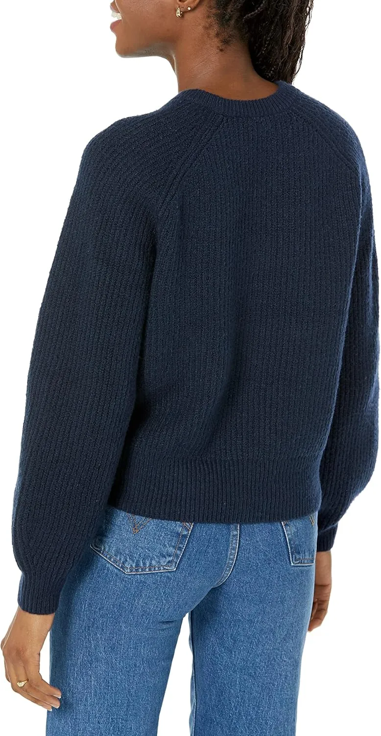Amazon Essentials Ribbed Long Sleeve Sweaters for Women, Crewneck