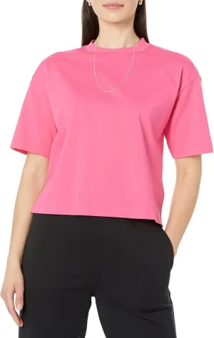 Amazon Essentials Women's Organic Cotton Drop Shoulder Relaxed Boxy Short-Sleeve T-Shirt (Available in Plus Size)