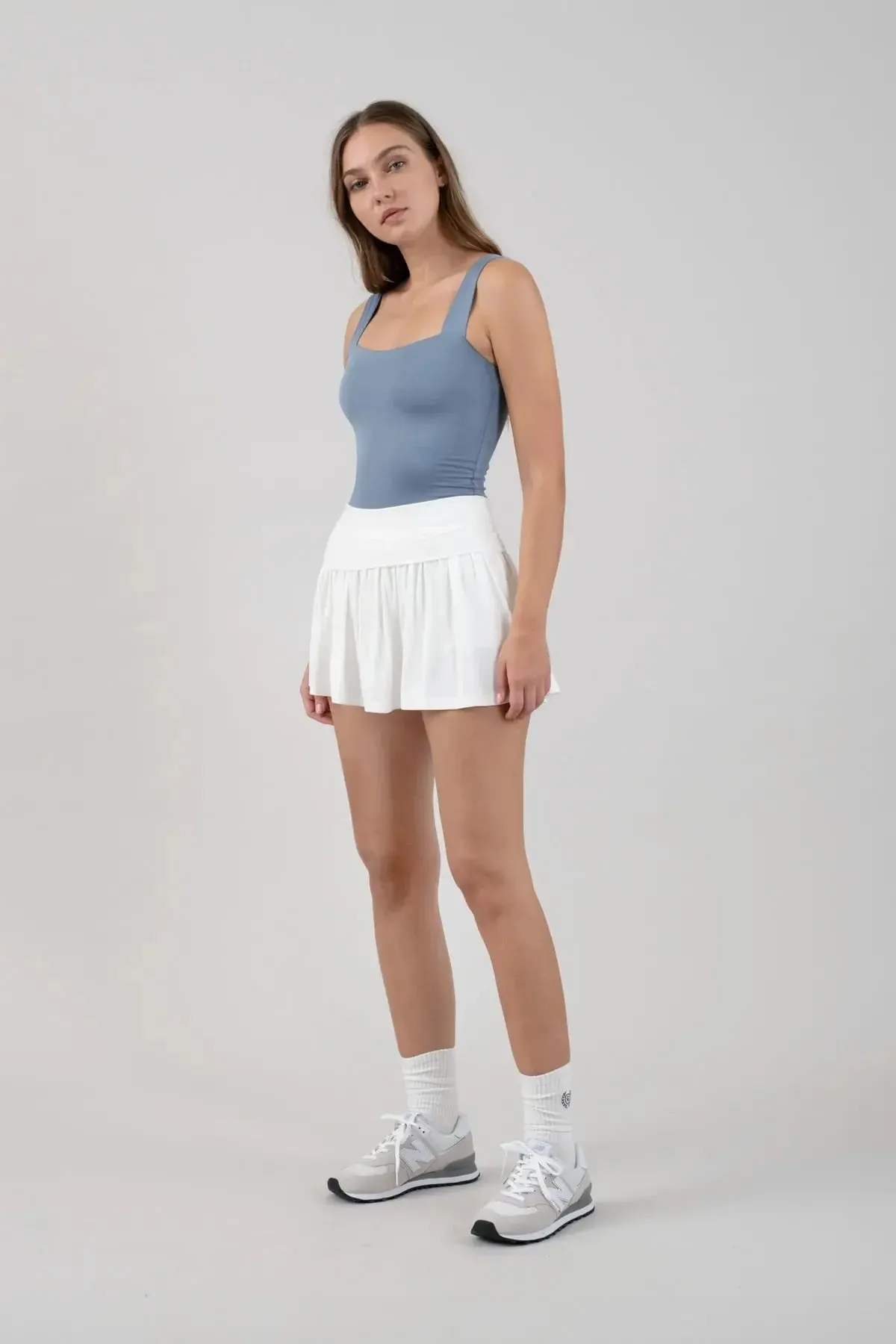 Blu Pepper Feeling Cutesy Skort  Ruffled Mini Skirt with Built-In Shorts