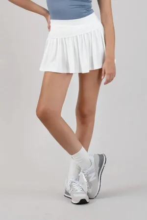 Blu Pepper Feeling Cutesy Skort  Ruffled Mini Skirt with Built-In Shorts