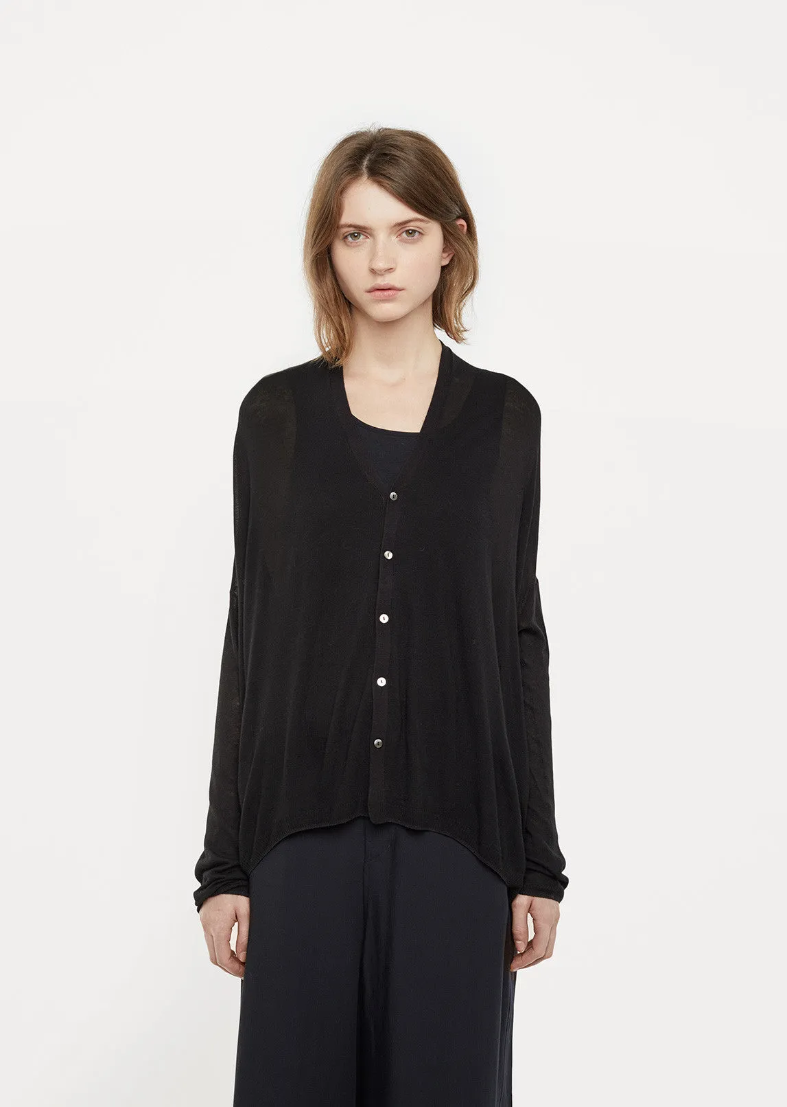 Button-Front Cardigan