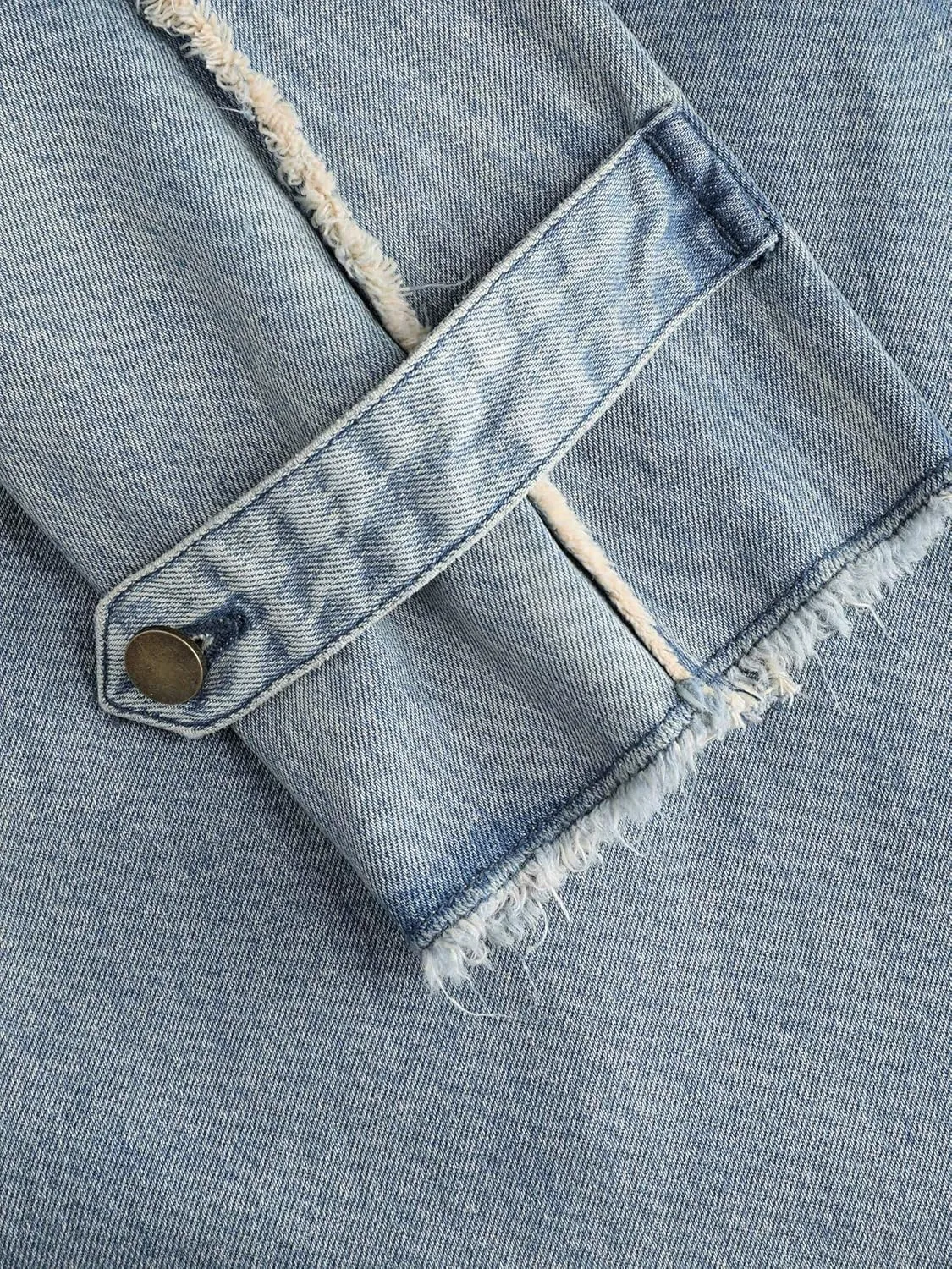 CIDER Statement Maker Denim Trench Coat