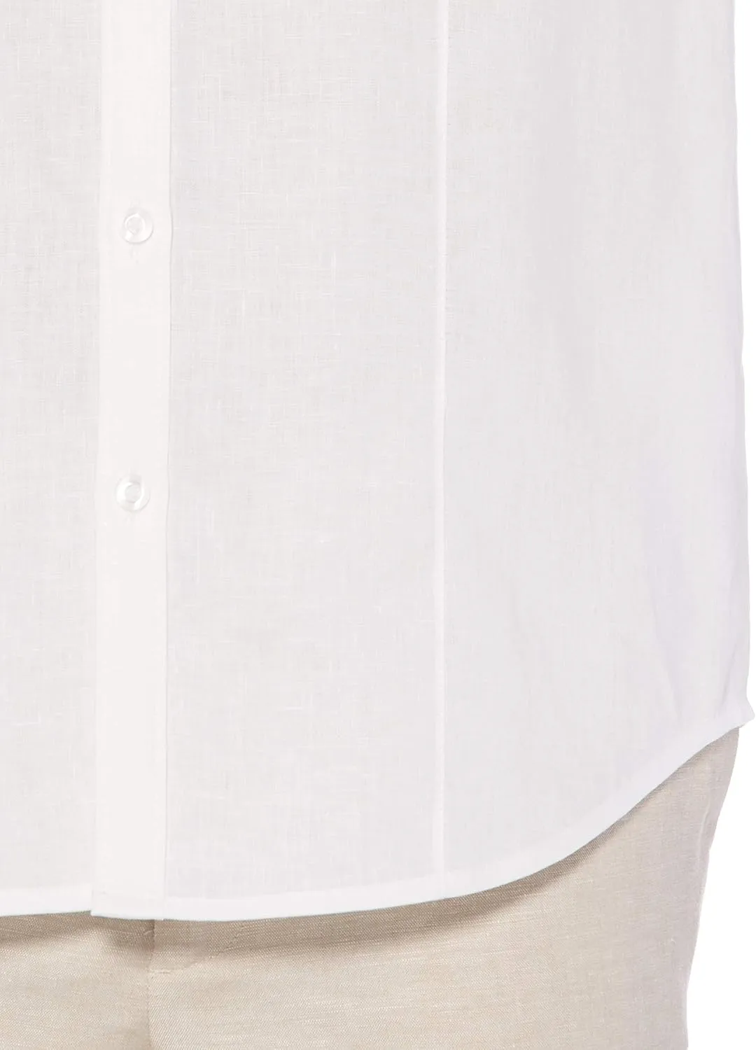 Cubavera Men's Cubavera Men'S 100% Linen Long Sleeve Shirt With Pintuck Detail, Relaxed Fit, Spread Collar