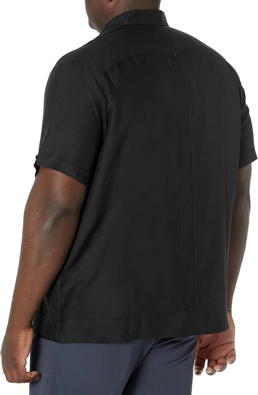 Cubavera Men's Four-Pocket Mini Pintuck Embroidered Authentic Guayabera Shirt, Short Sleeve Button Down