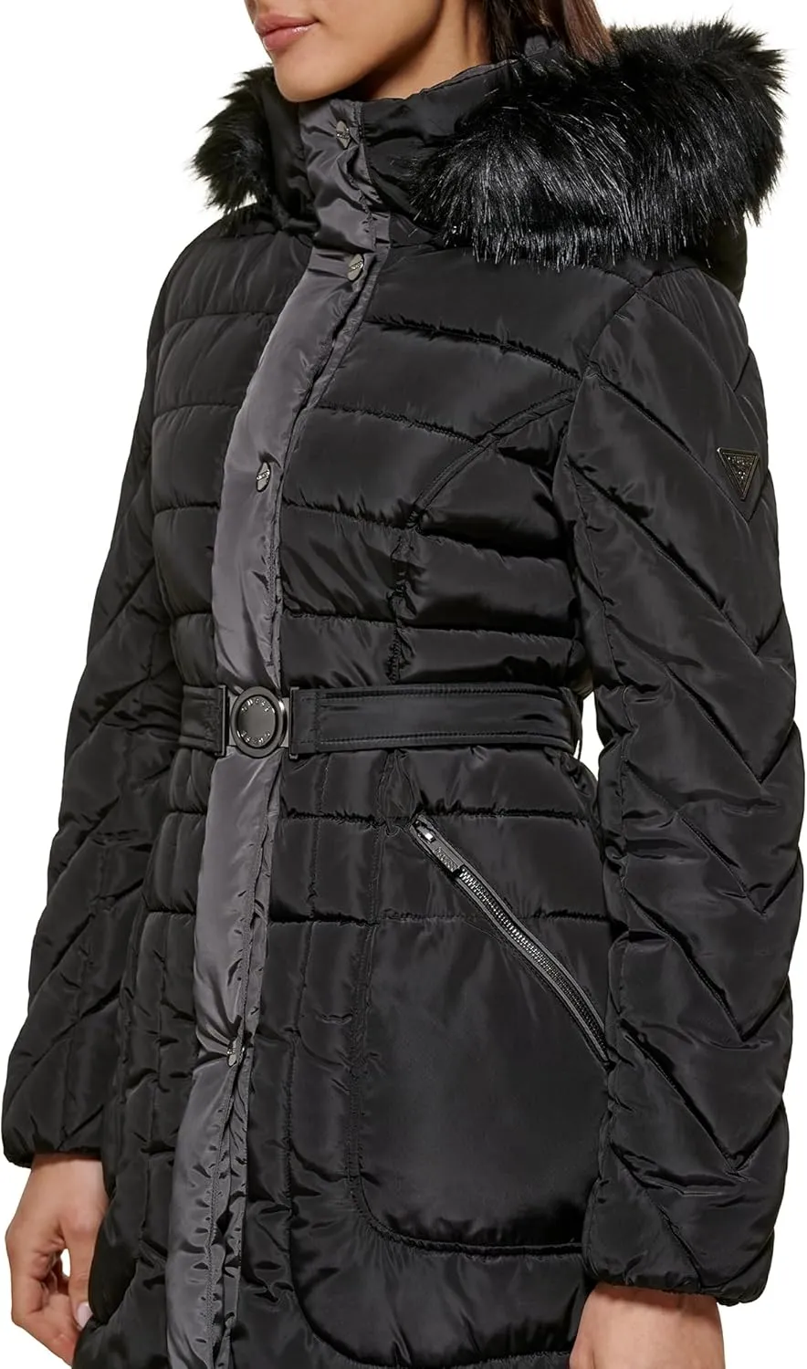 GUESS Women's Midweight Puffer Jacket