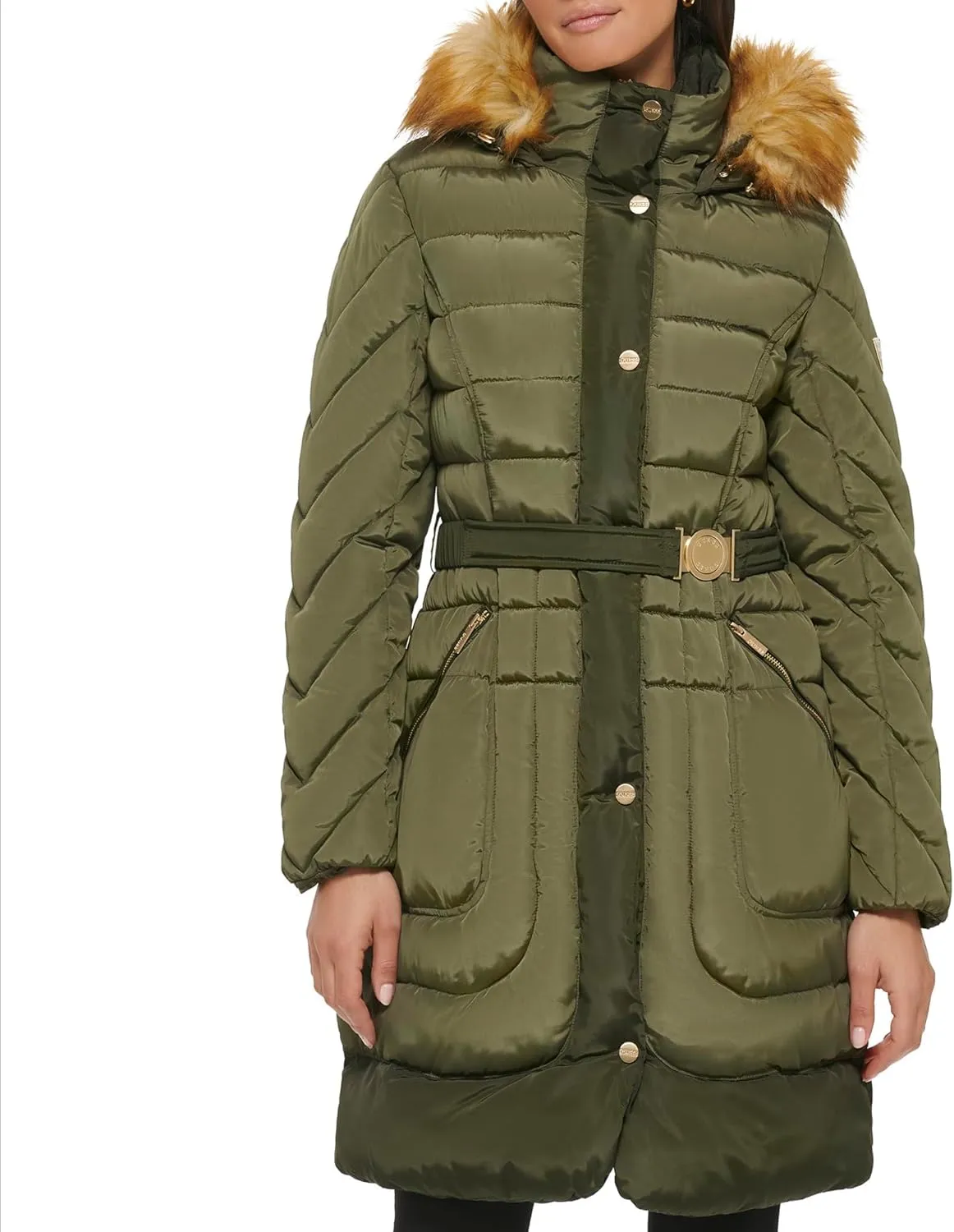 GUESS Women's Midweight Puffer Jacket