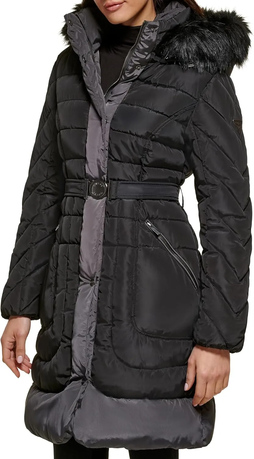 GUESS Women's Midweight Puffer Jacket