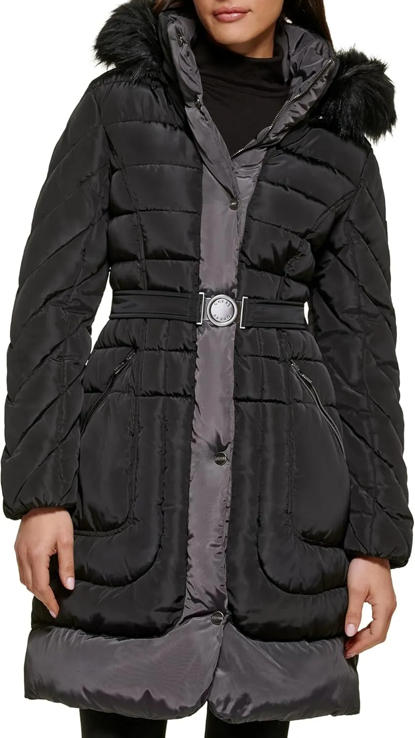 GUESS Women's Midweight Puffer Jacket