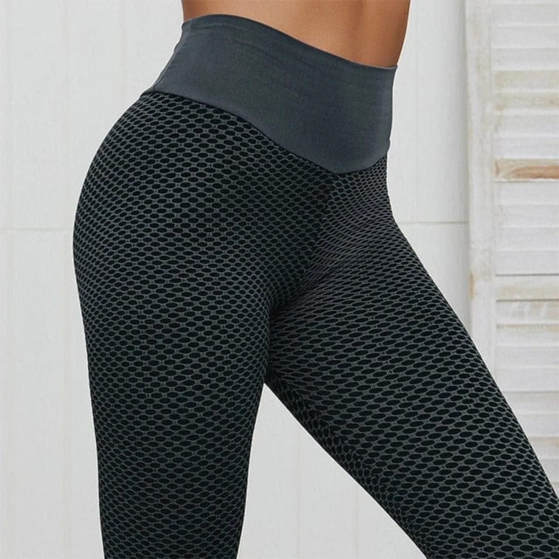 High Waist Butt Lifting Mesh Leggings and Shorts