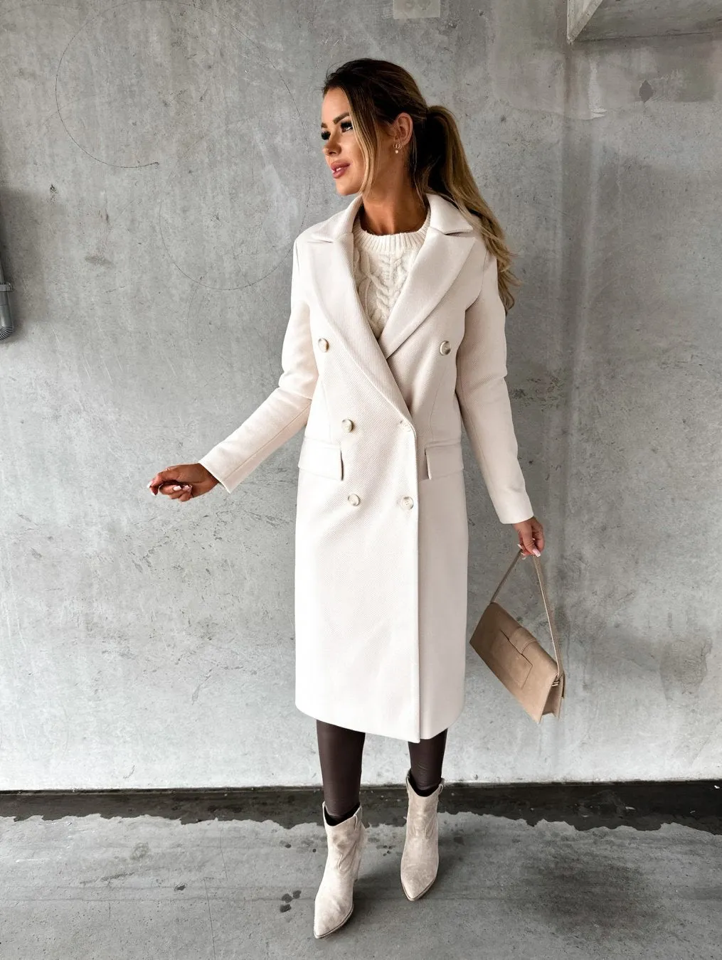 Kate | Wool Coat Long Fit Women