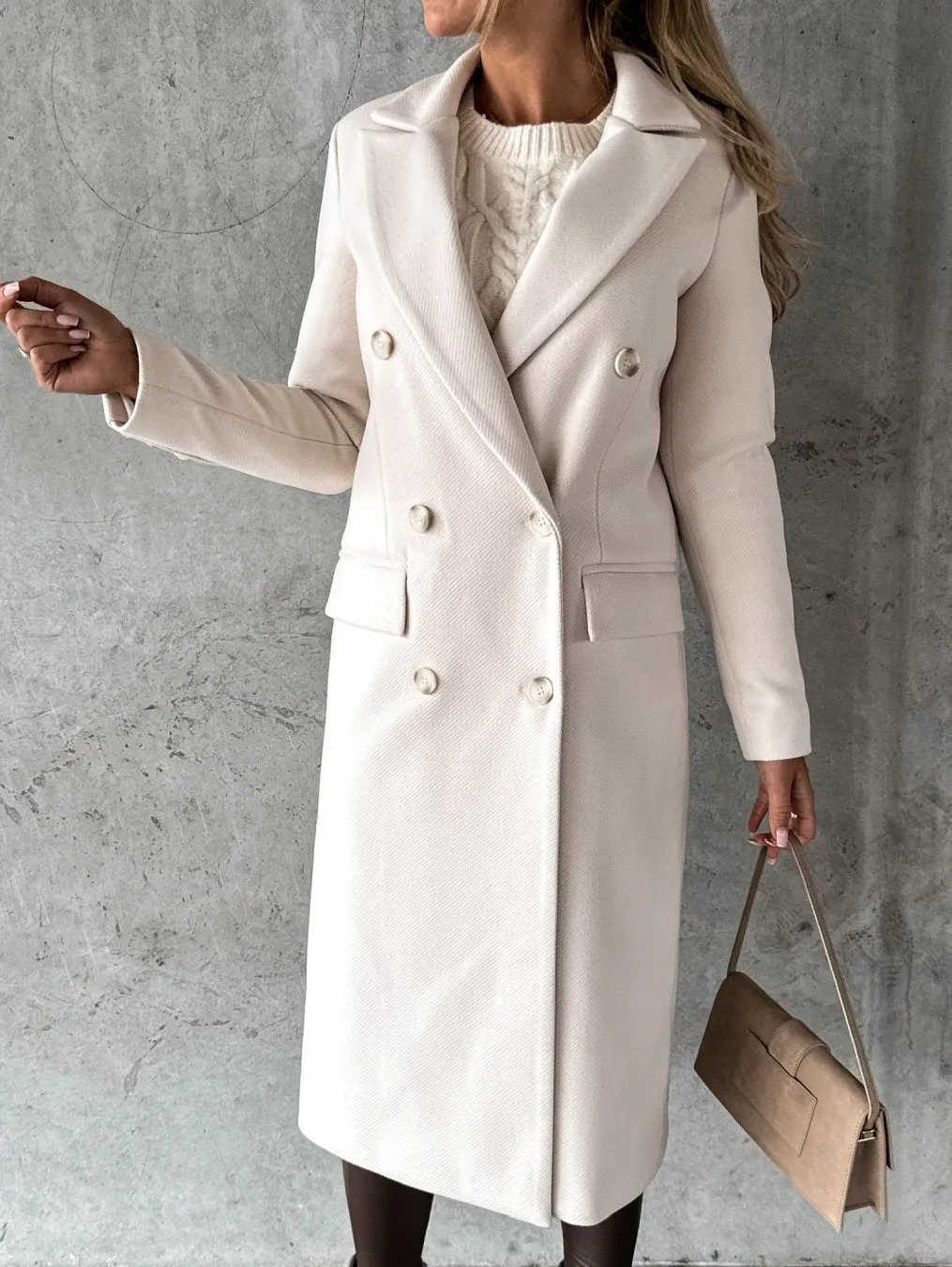 Kate | Wool Coat Long Fit Women