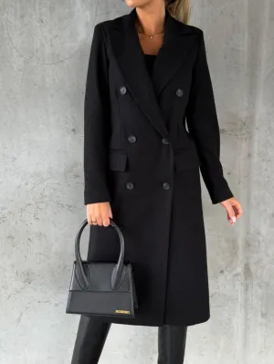 Kate | Wool Coat Long Fit Women