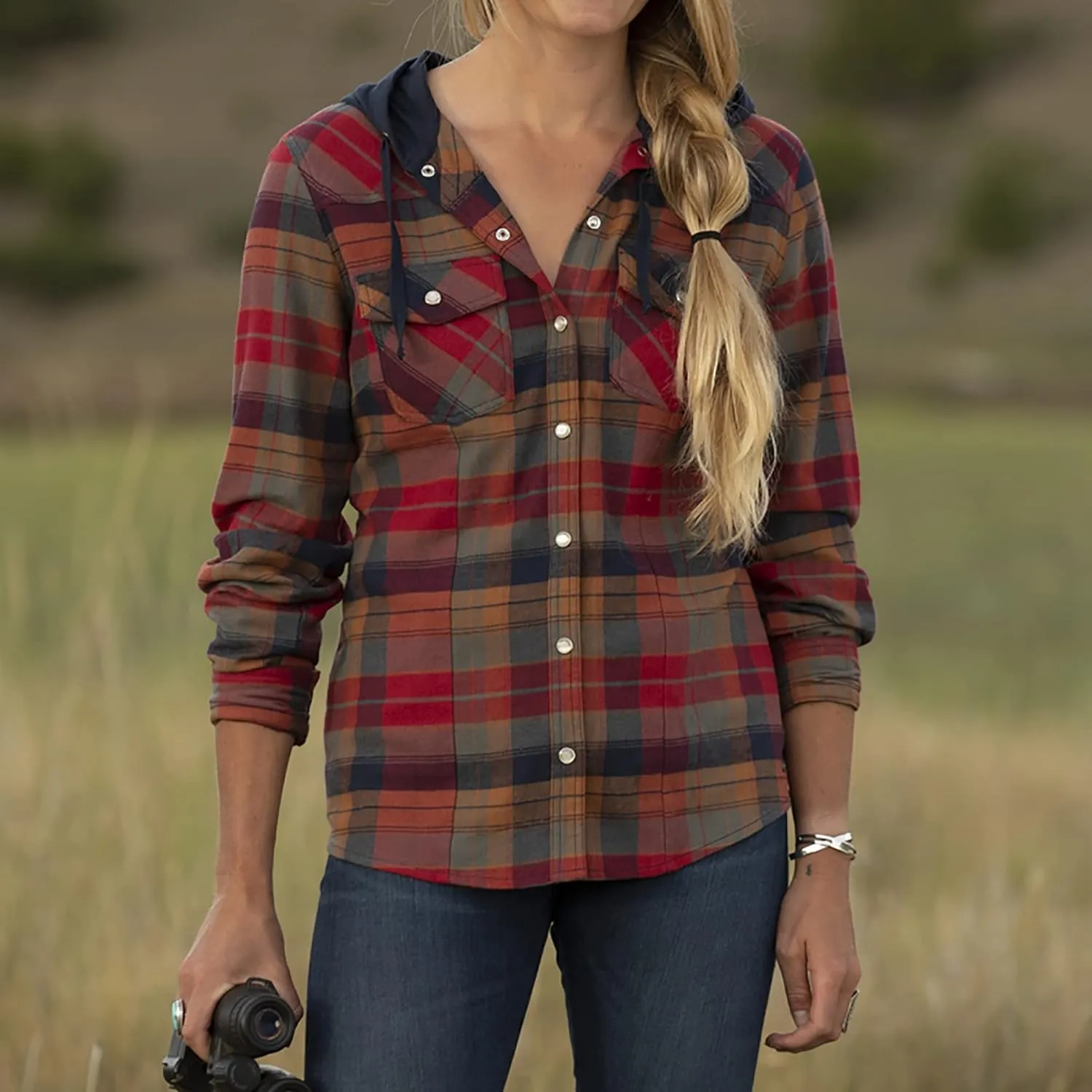 Legendary Whitetails Women's Lumber Jane Hooded Flannel Shirt