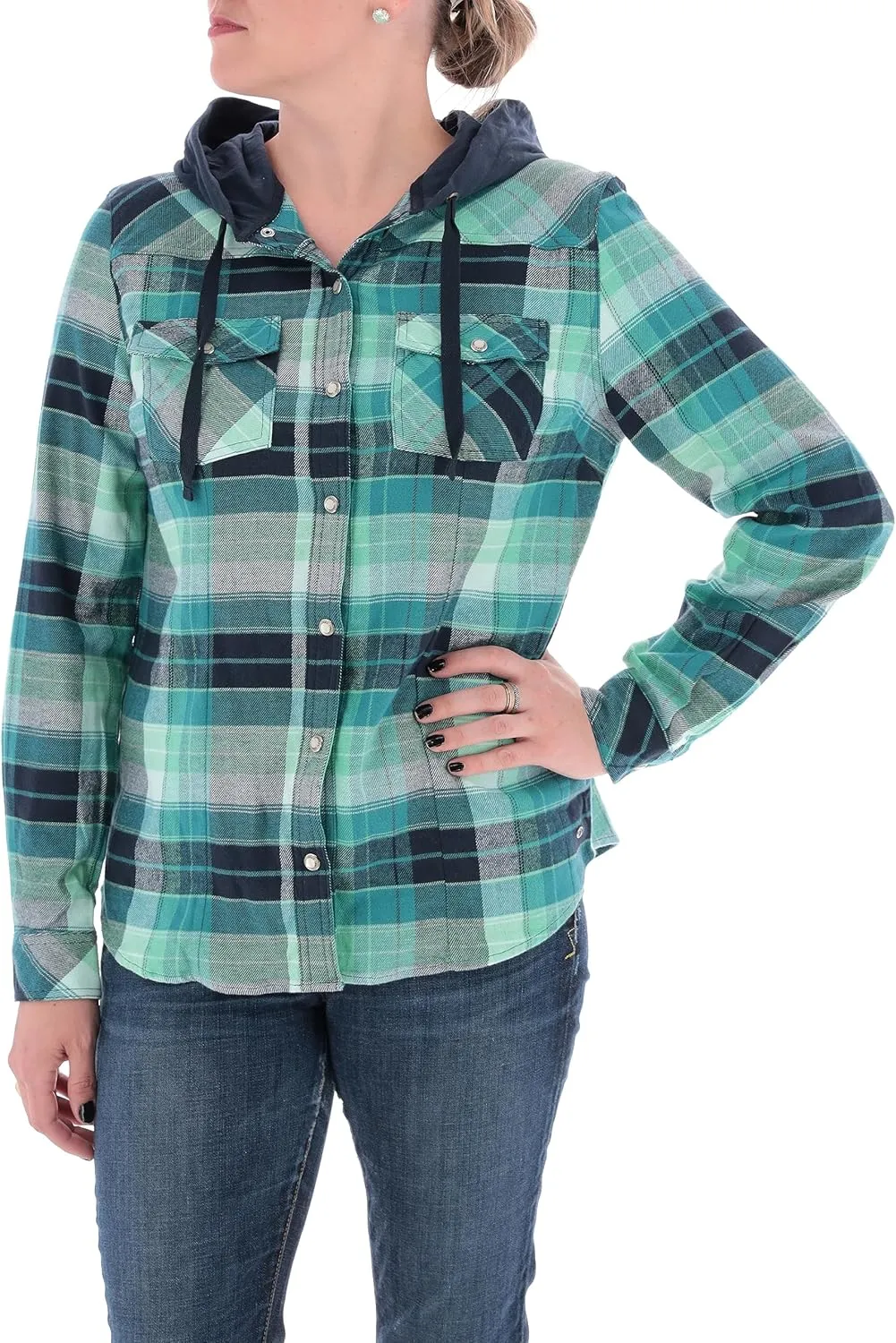 Legendary Whitetails Women's Lumber Jane Hooded Flannel Shirt
