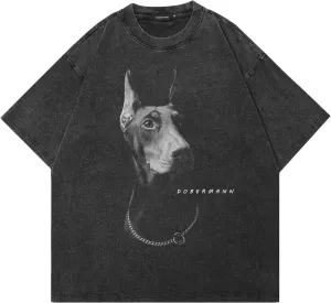 Men T-Shirt Streetwear Aesthetic Graphic Tee Shirt Vintage Faded Black Hipster
