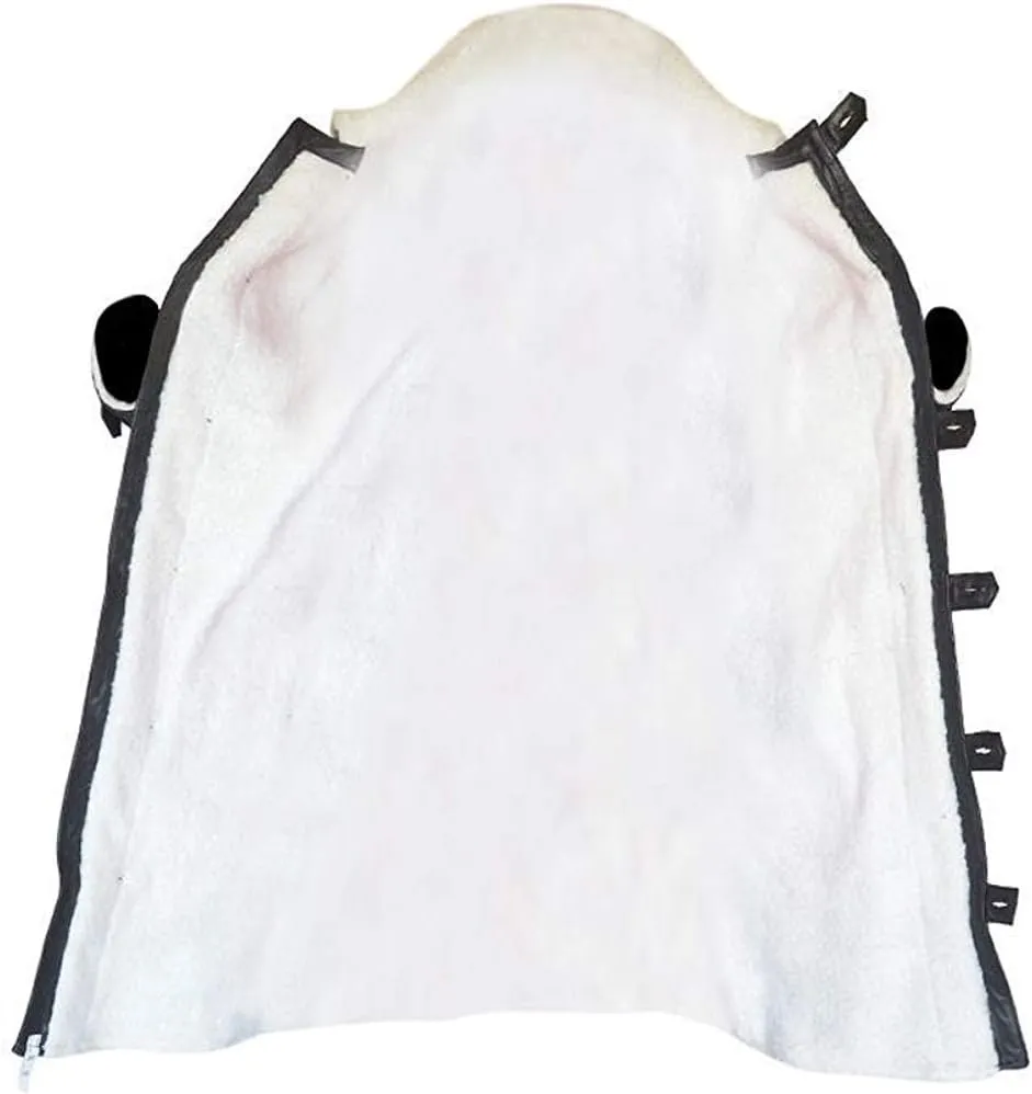 Mens Lambskin Faux Shearling Lining Coat - VEST ADULT MEN FAUX LEATHER - Faux Fur Leather Coat