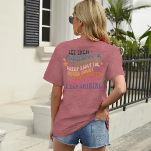 Mental Health Shirt for Women Let Them Misunderstand You T-Shirt Inspirational Graphic Tees Motivational Gift Tops