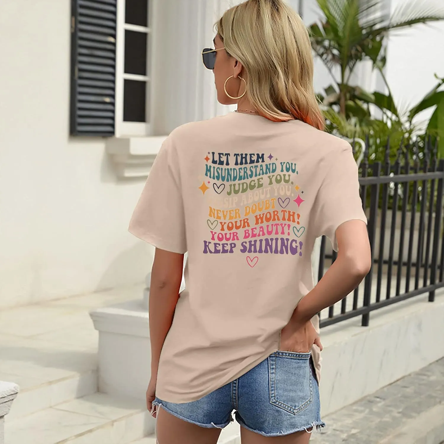 Mental Health Shirt for Women Let Them Misunderstand You T-Shirt Inspirational Graphic Tees Motivational Gift Tops