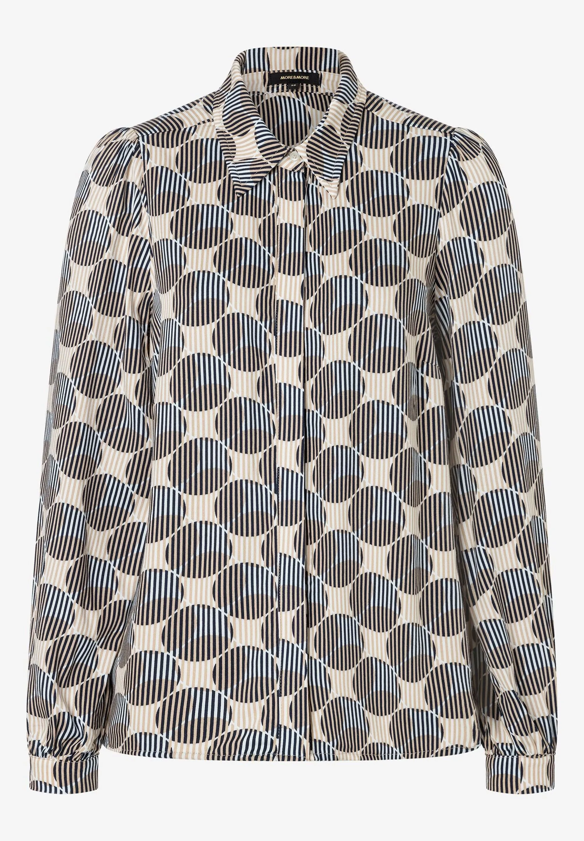 More & More Blouse With Stripe & Dot Pattern