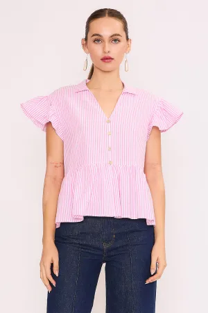 Pink Stripe Katerina Top Pink Stripe Katerina Top