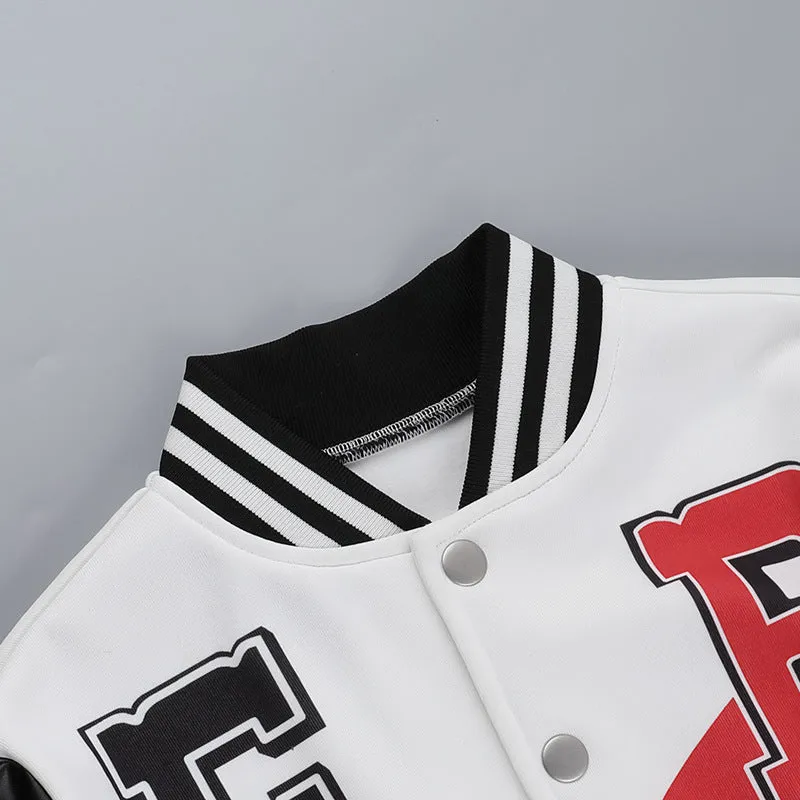 Versatile color blocked baseball jacket top AY3585