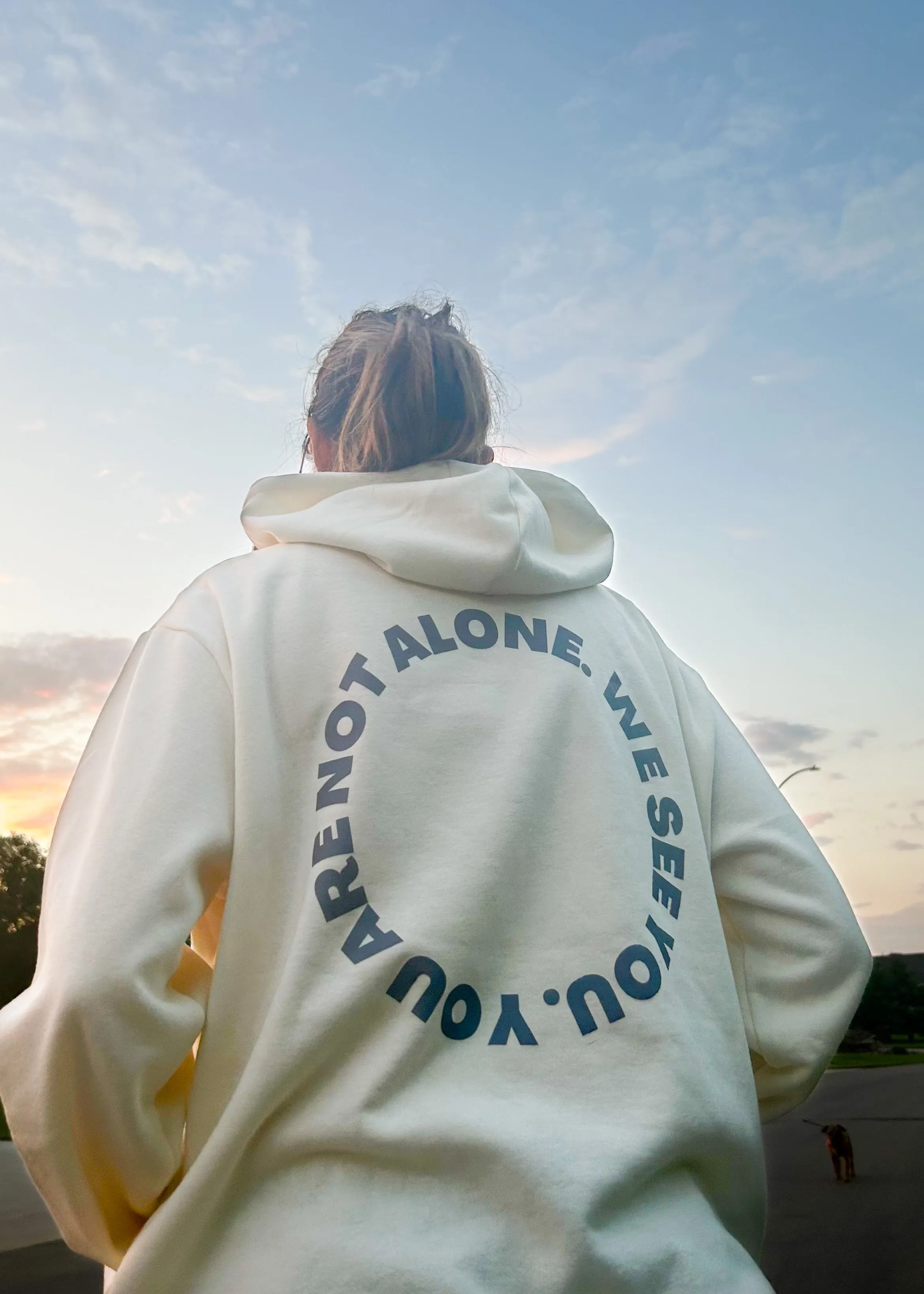 WE SEE YOU' Hoodie | Invisible Mental Health | White