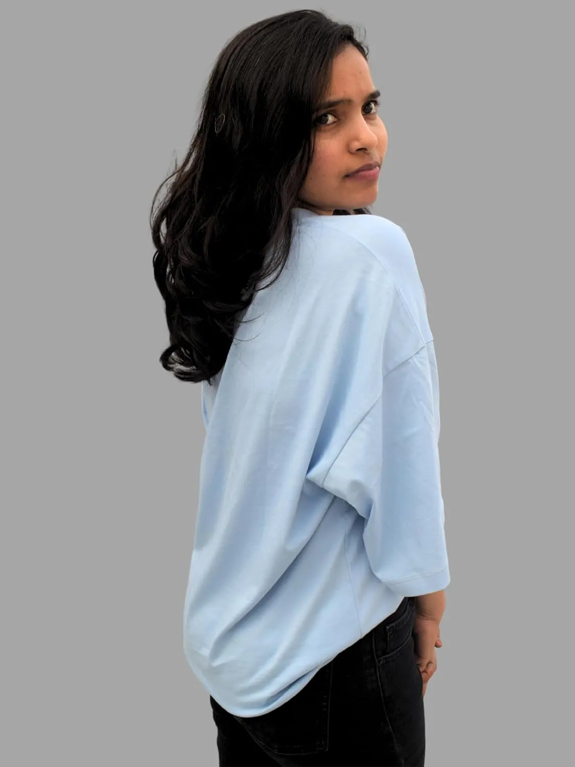 Women's Oversized Organic Cotton T-Shirt, Drop-Shoulder, GOTS Certified